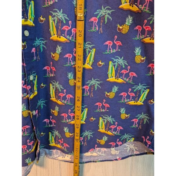 Ralph Lauren Shirt Mens Button Down 2XL Classic Graphic Flamingos Beach Casual - Picture 6 of 6